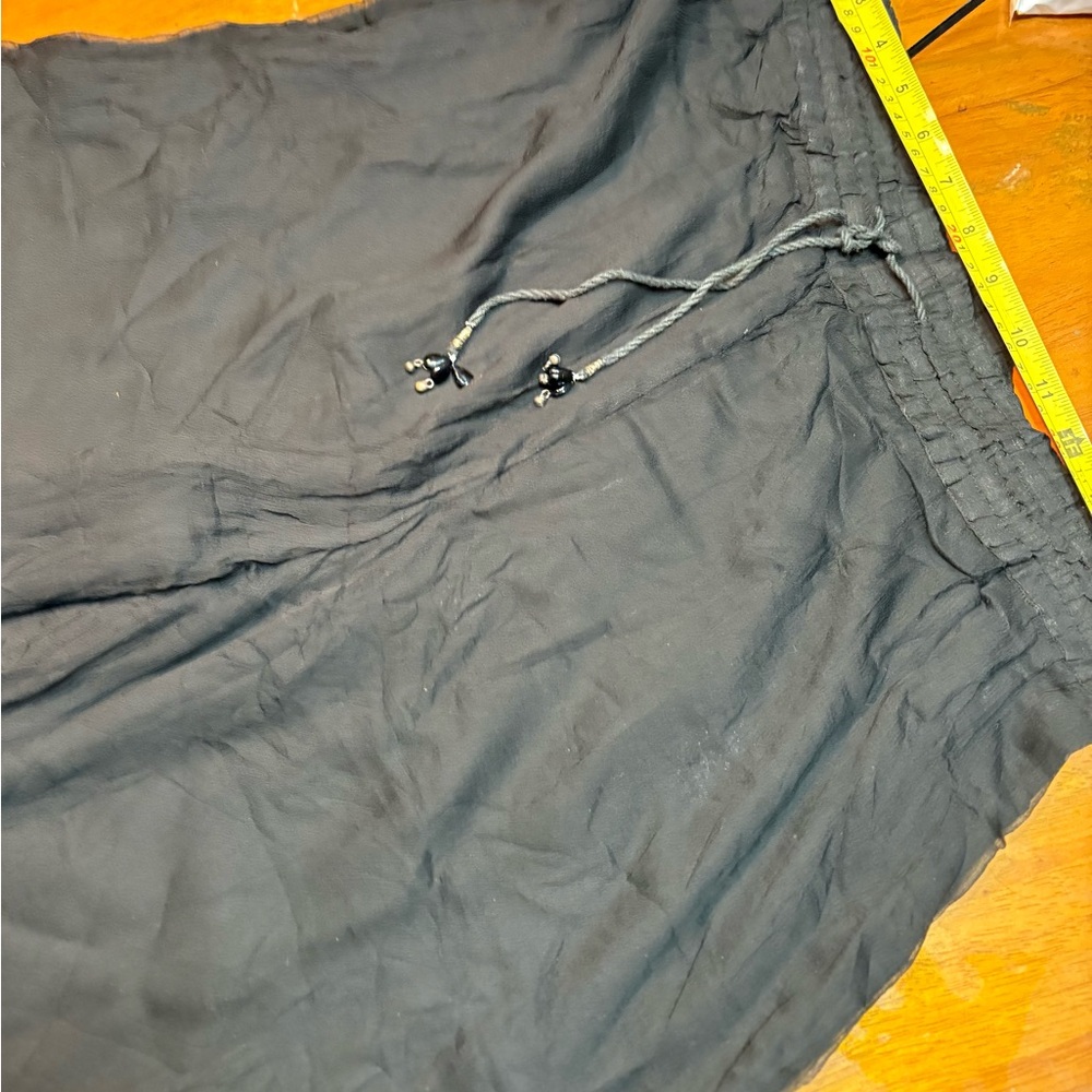 India authentic Indian Vintage Pallazo Black wide leg Boho Pants medium women’s - Picture 8 of 14